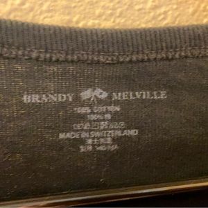 Cropped Brandy Melville black shirt.